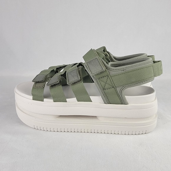 Nike Icon Classic Sandal Women 8 Light Army Jade Green DH0224-301 Platform - Picture 3 of 7